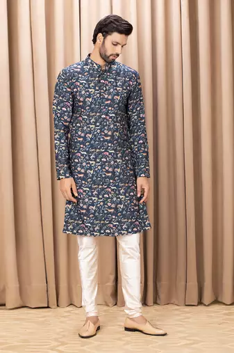 Navy blue amaani kurta set