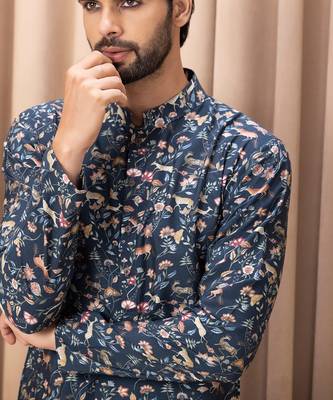 Navy blue amaani kurta set 5