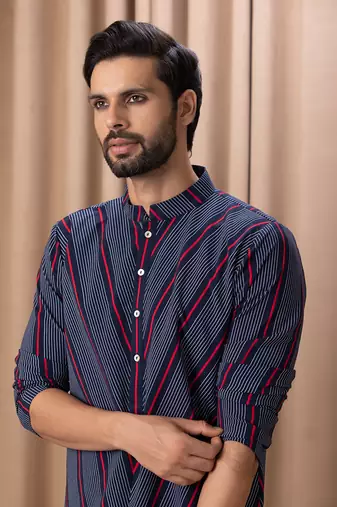 Navy blue aarsh kurta set