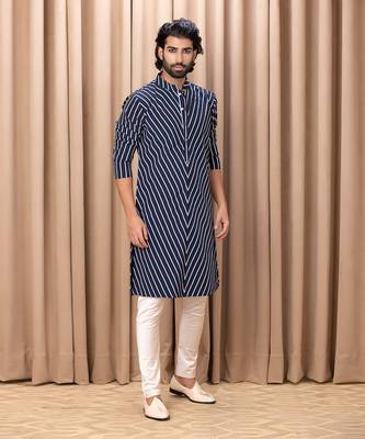 Navy blue amaan kurta set 2