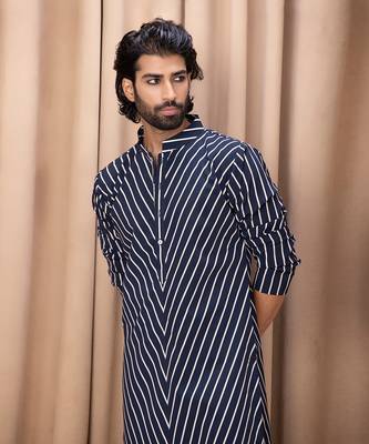 Navy blue amaan kurta set 3