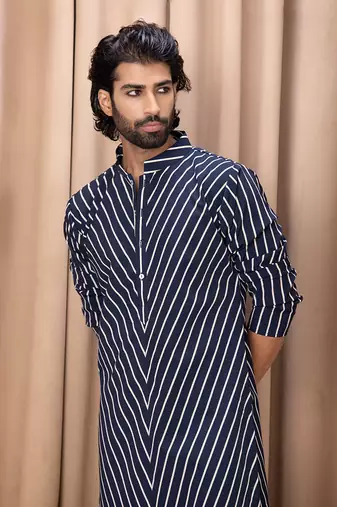 Navy blue amaan kurta set