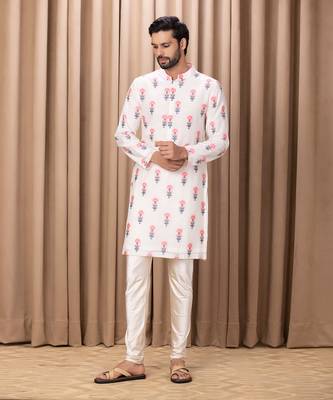 Ivory ashar cotton kurta set 1