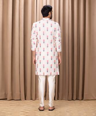 Ivory ashar cotton kurta set 3