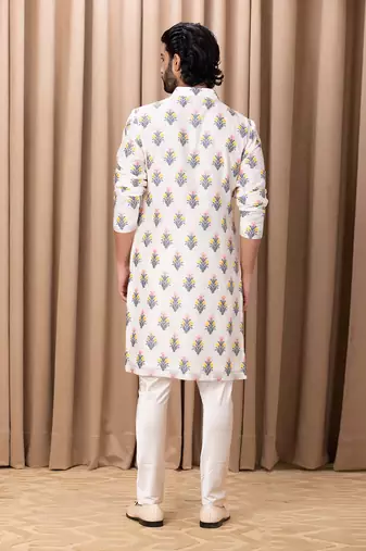 Ivory ashar kurta set