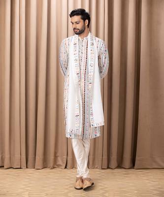 Ivory lakeer cotton kurta set 3