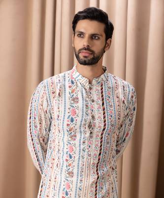 Ivory lakeer cotton kurta set 5