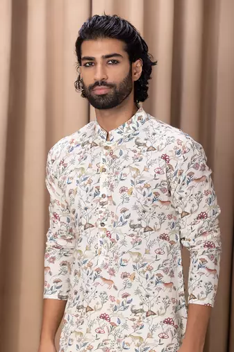 Ivory amaani kurta set