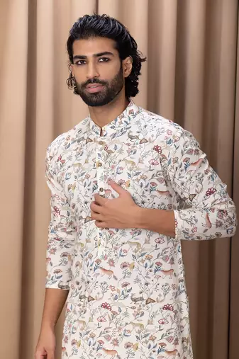 Ivory amaani kurta set
