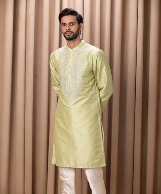 Mint green vahid kurta set 1