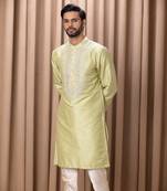 Mint green vahid kurta set