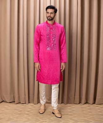 Hot pink kian kurta set 1