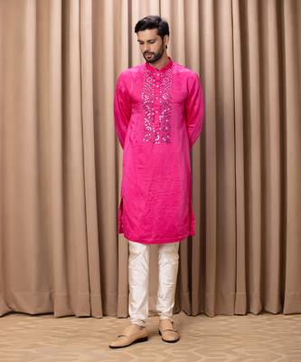 Hot pink kian kurta set 2