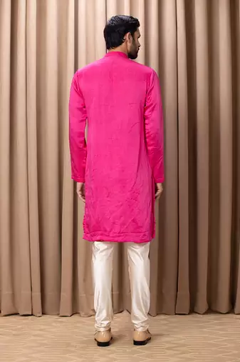 Hot pink kian kurta set