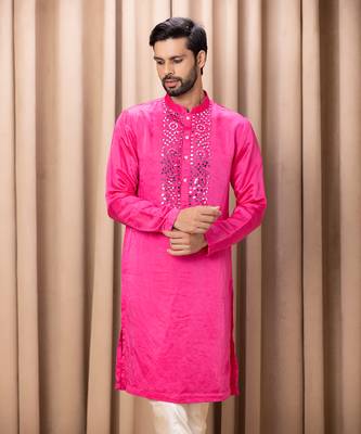 Hot pink kian kurta set 4