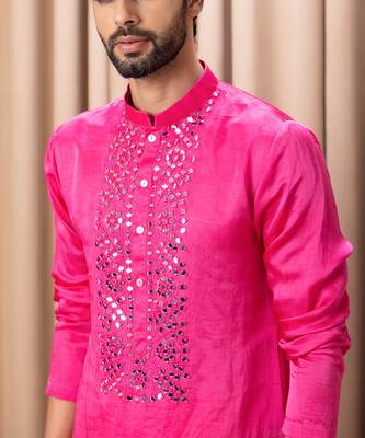 Hot pink kian kurta set 5