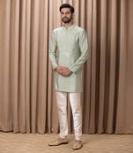 Mint green javed kurta set