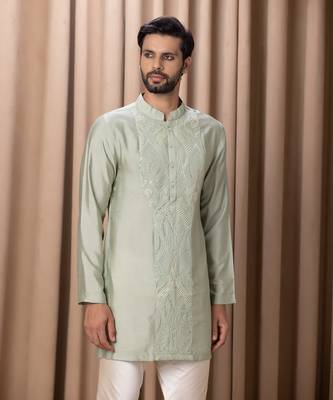 Mint green javed kurta set 2