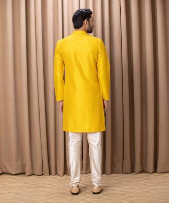 Mustard ghazi kurta set 4