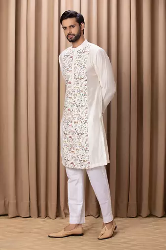 Ivory amaani cotton kurta set