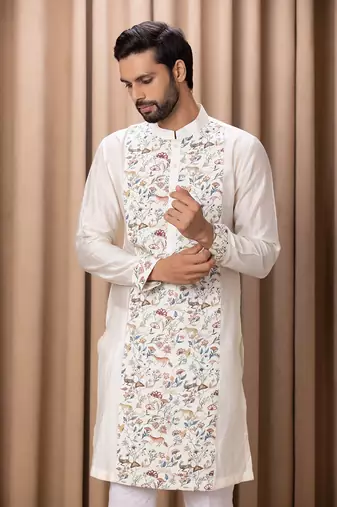 Ivory amaani cotton kurta set