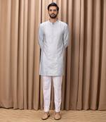 Powder blue faizal kurta set