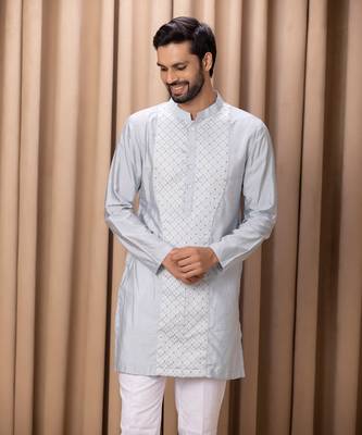 Powder blue faizal kurta set 2