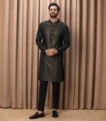 Olive green ranjha kurta set