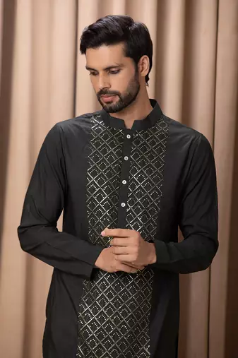 Olive green ranjha kurta set