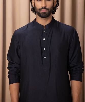 Navy blue classic kurta set 2