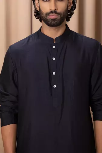 Navy blue classic kurta set