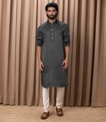 Olive green classic kurta set