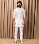 Ivory lakeer kurta set