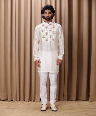 Ivory noor cotton kurta set 2