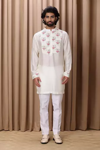 Ivory noor cotton kurta set
