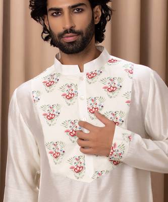 Ivory noor cotton kurta set 4