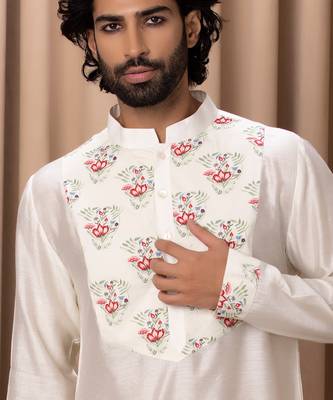Ivory noor cotton kurta set 5