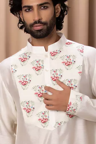 Ivory noor cotton kurta set