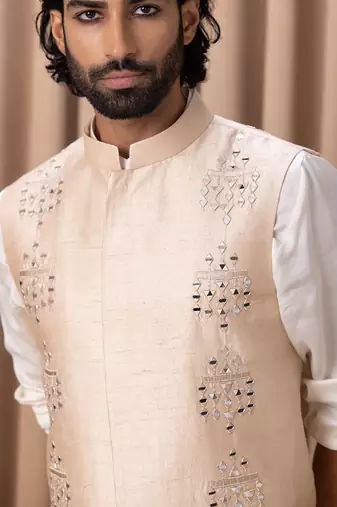 Beige hasan bandi set