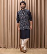 Navy blue amaani bandi set