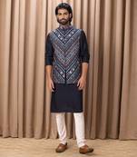 Navy blue lakeer bandi set