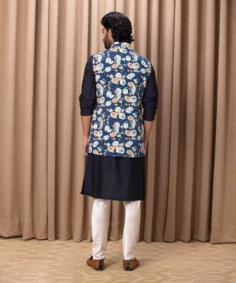 Navy blue kamal bandi 3