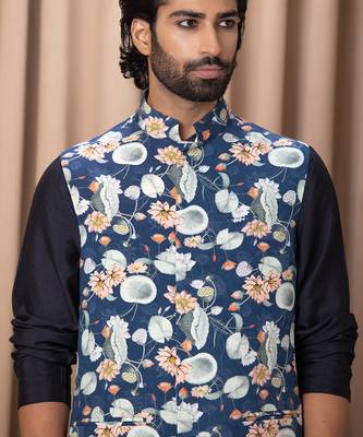 Navy blue kamal bandi 4