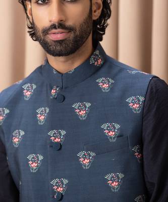 Navy blue noor bandi 5