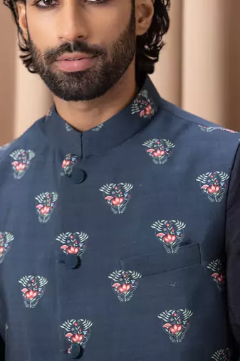 Navy blue noor bandi