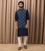 Navy blue noor bandi set