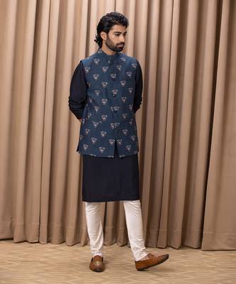 Navy blue noor bandi set 3