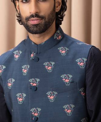 Navy blue noor bandi set 5