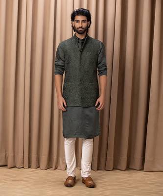 Olive green ameera bandi set 1