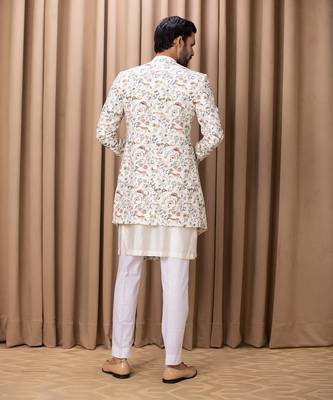 Off white amaani indo western set 3